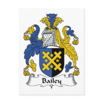 Bailey Family Crest Postcard
