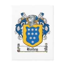 Bailey Family Crest Post Cards