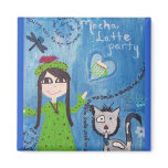Bailey Mocha Latte Party Refrigerator Magnet