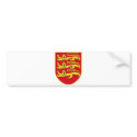 Bailiwick of Jersey Official Coat Of Arms Heraldry bumper stickers