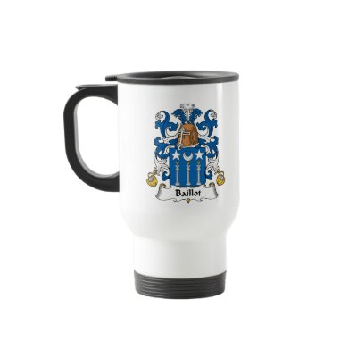 Baillot Family Crest Coffee Mug by coatsofarms