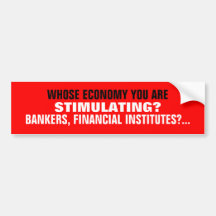 Bailout Outrage Bumper sticker
