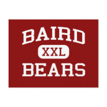 Baird - Bears - Baird High School - Baird Texas Postcard