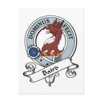 Baird Clan Badge Post Card