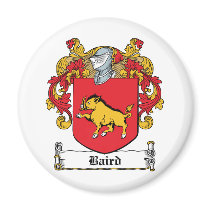 Baird Family Crest Fridge Magnet