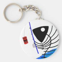 BAIT AND HOOK KEY CHAIN