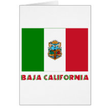 Baja California Unofficial Flag Greeting Card