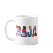Baja postcard mug