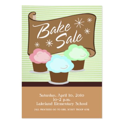 Bake Sale Event Card by noteworthy