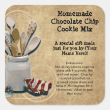 Baked Goods or Mix Gift Jar Labels, Personalised Stickers