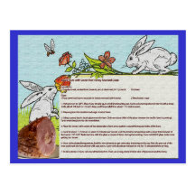 Baked Ham Recipe Card Post Cards