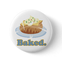BAKED text baked potato Buttons