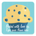 Baked with love by, Personalised Stickers