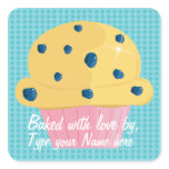 Baked with love by, Personalised Stickers