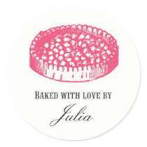 Baked with Love Stickers