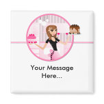 Baker/Bakery/Pastry Chef Frig Magnet Design 5