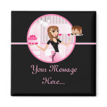 Baker/Bakery/Pastry Chef Frig Magnet Design 6