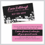 Baker baking pastry chef utensils black business c business cards