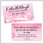 Baker baking utensils business card 2 business cards