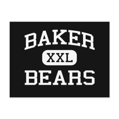 Baker - Bears - Junior - La Porte Texas Postcards by customteamsportswear