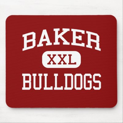 Baker - Bulldogs - Middle School - Marion Ohio Mouse Pad by customteamsportswear
