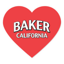 Baker California Stickers