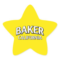 Baker California Stickers