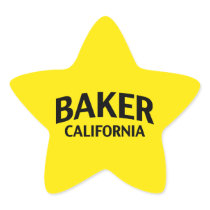 Baker California Sticker