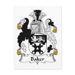 Baker Family Crest postcards
