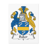 Baker Family Crest Post Card