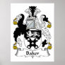 Baker Family Crest Posters