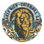 Baker High School, Columbus, GA Round Sticker