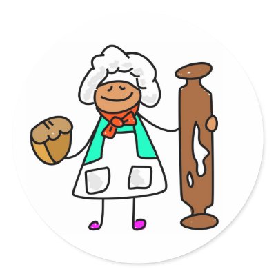 Baker Kid Round Sticker by prawny