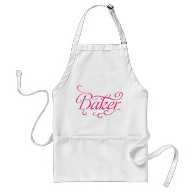 Baker Pink Apron by Madinagoodway