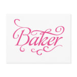 Baker Pink Postcard