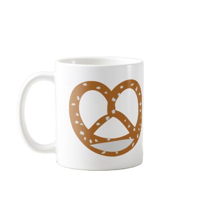 baker pretzel bakery logo symbol mugs by Tomaniac