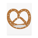 baker pretzel bakery logo symbol post card