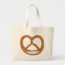 baker pretzel bakery logo symbol tote bag