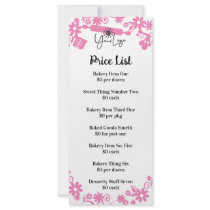 baker utensils black marketing rack card