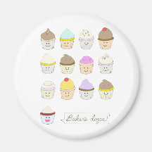 Baker's Dozen Fridge Magnet