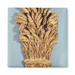 Baker's sign with ears of wheat and flowers magnets