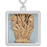 Baker's sign with ears of wheat and flowers pendants