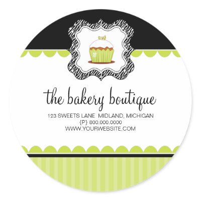 Bakery Boutique Business Stickers by noteworthy