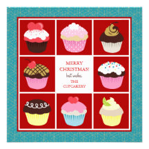 Bakery Business Christmas Cards Invitations