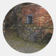 Bakery Oven at Pompeii Round Sticker
