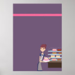Bakery/Pastry Shop 4 Blank Poster/Print D3