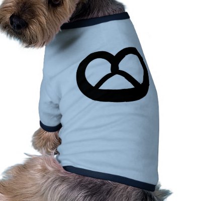 bakery pretzel pet tee shirt by Tomaniac