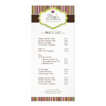 Bakery Price List