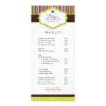 Bakery Price List rack cards