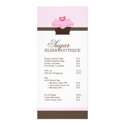 Bakery Price List by colourfuldesigns
